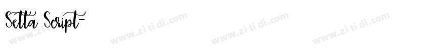Setta Script字体转换